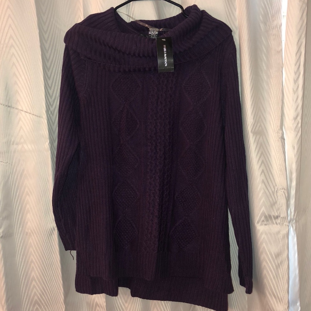 Purple sweater new with tags! Size L